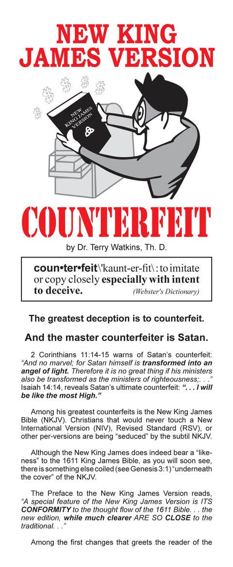 New King James Version Counterfeit - Tract