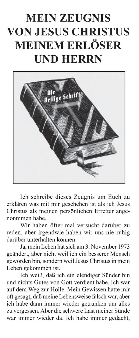 German: Personal Testimony of Karin McGuire - Tract