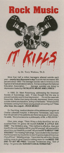 Rock Music: It Kills - Tract