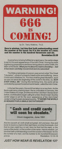 Warning: 666 is Coming! - Tract