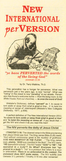 New International perVersion - Tract