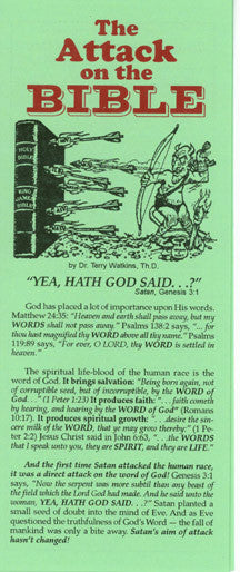 The Attack on the Bible - Tract