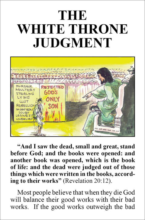 The White Throne Judgment - Tract