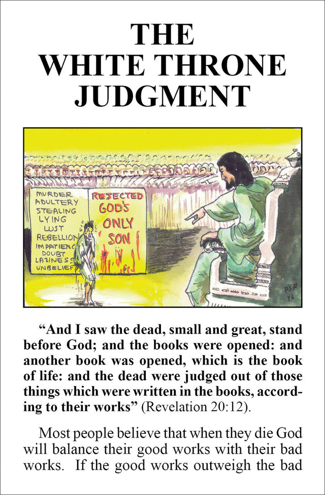 The White Throne Judgment - Tract – Bible Baptist Bookstore