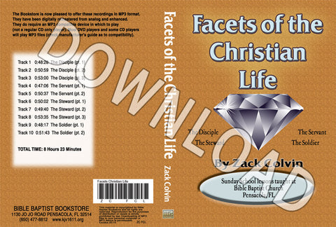 Zack Colvin: Facets of the Christian Life - Downloadable MP3