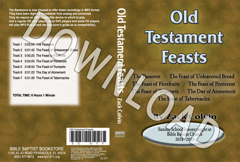 Zack Colvin: Old Testament Feasts - Downloadable MP3