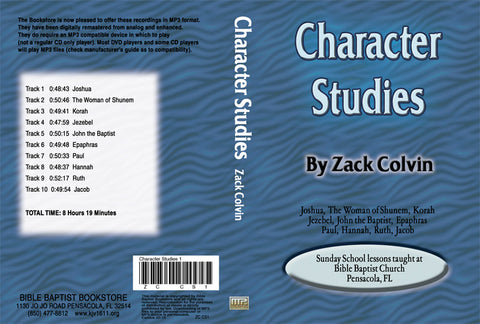 Zack Colvin: Character Studies on MP3