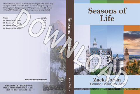 Zack Colvin: Seasons of Life - Downloadable MP3